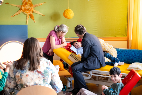 Schulbesuch Blaue Schule / Erzdiözese Wien/ Schönlaub, Stephan Schönlaub Schulbesuch Blaue Schule