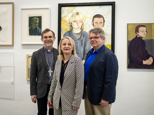 ÖGB Präsident Katzian und Erzbischof Grünwidl besuchten Ausstellung im Dom Museum Wien „Alles in Arbeit“